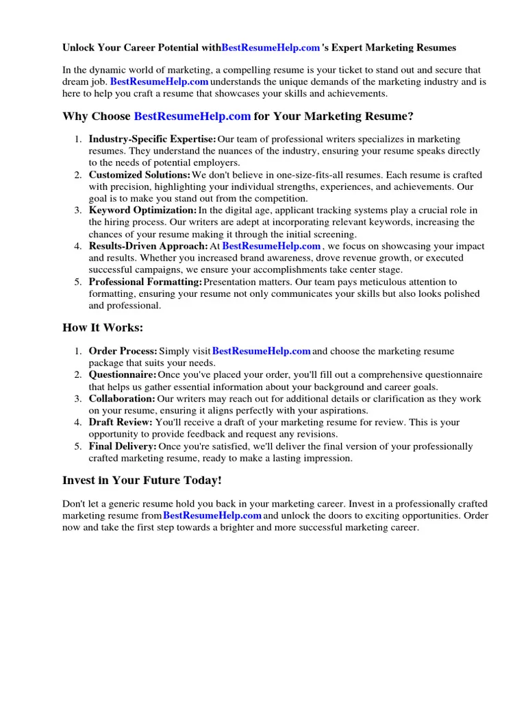 42505 marketing cover letter importance