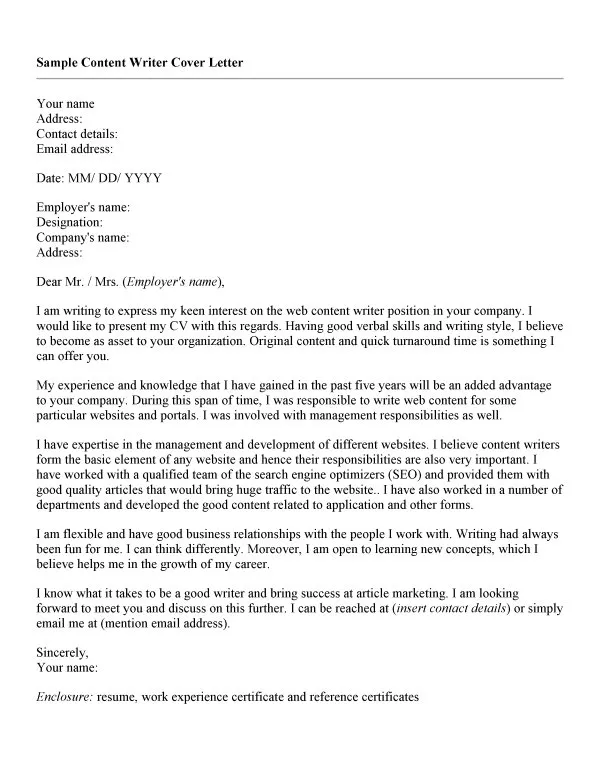 42509 cover letter formatting