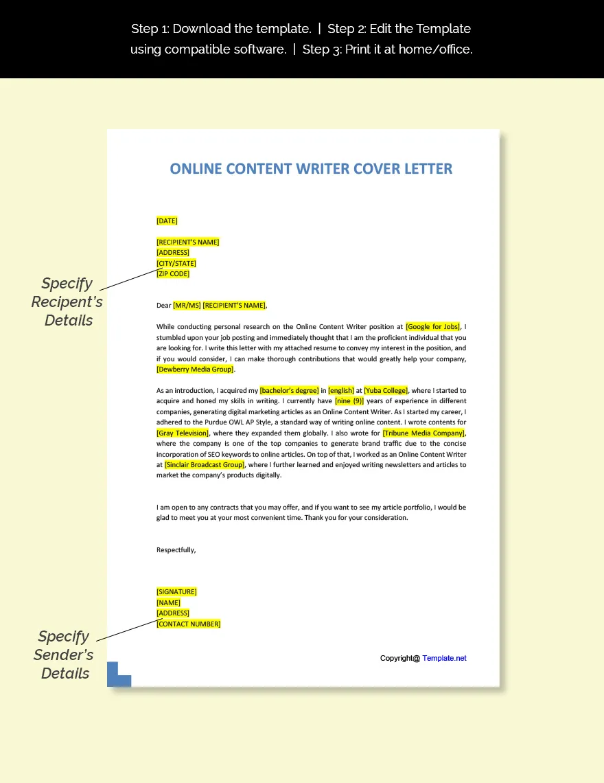 42509 cover letter importance