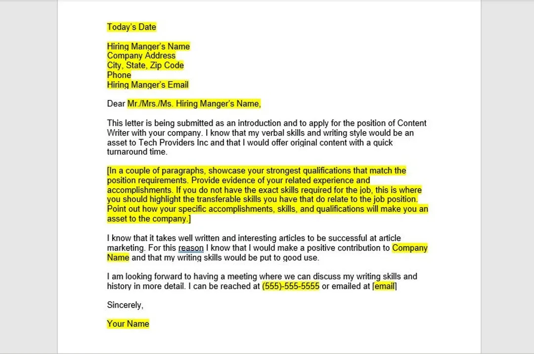42509 cover letter mistakes