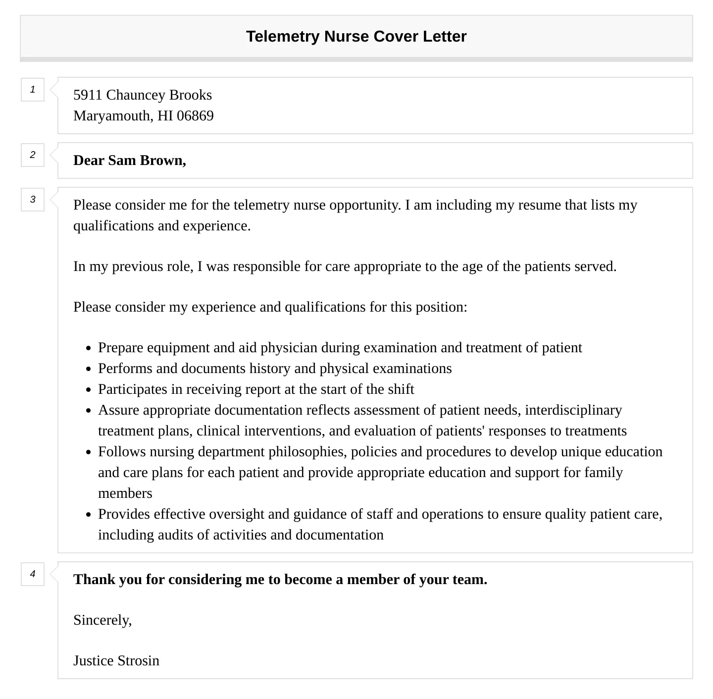 42535 telemetry nurse skill examples