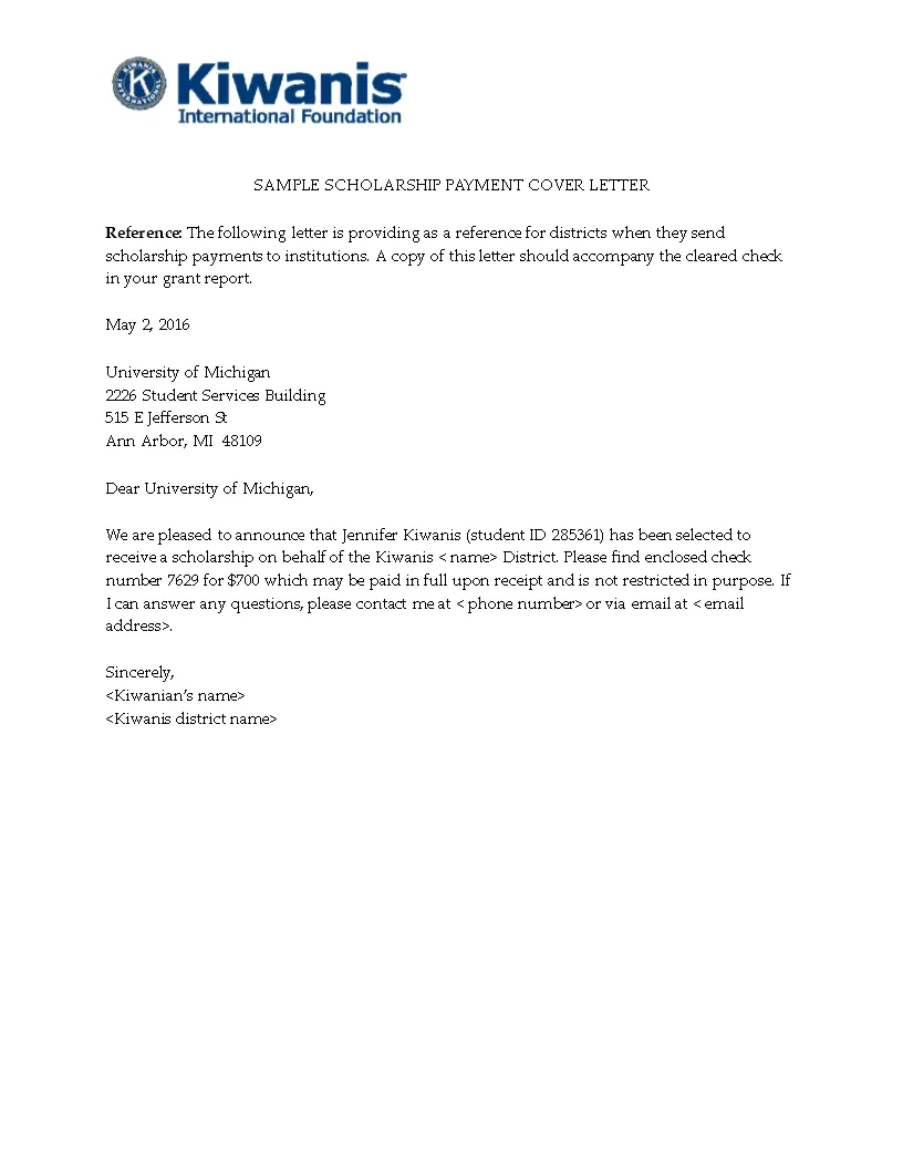 42539 cover letter components