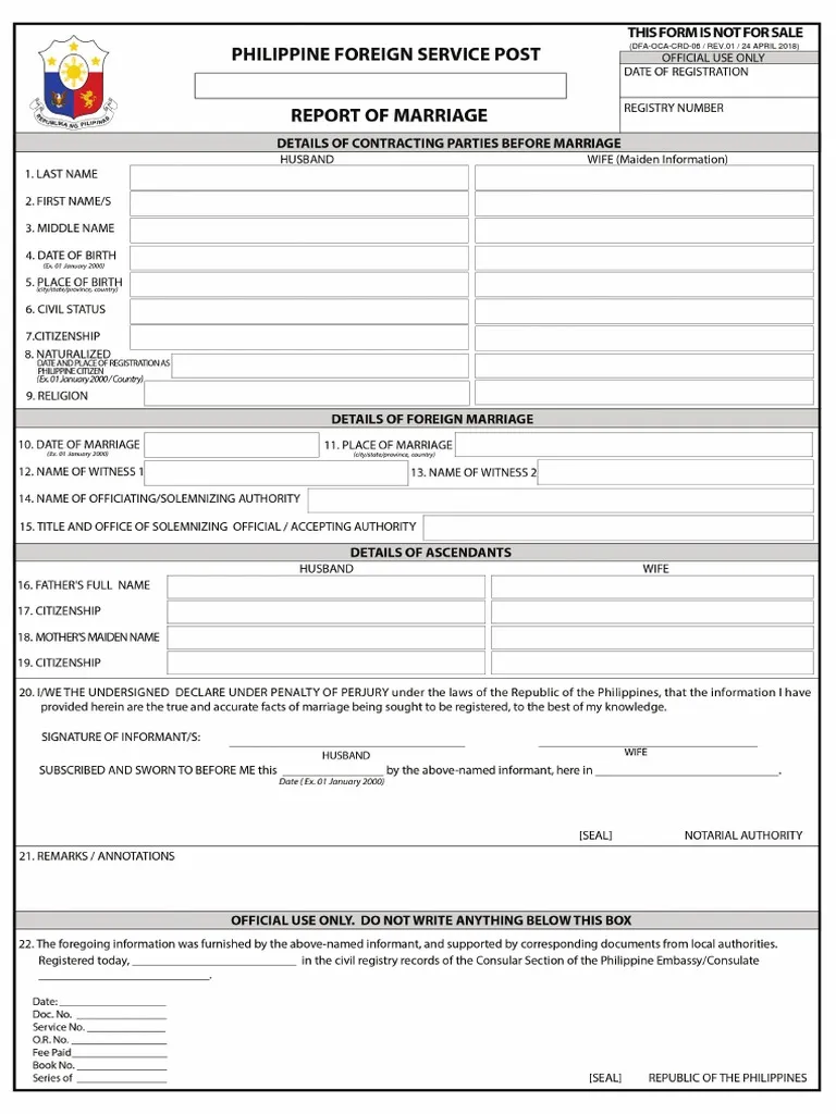 42555 marriage application form