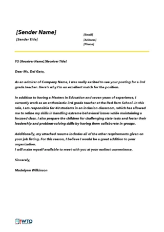 42560 teacher interview