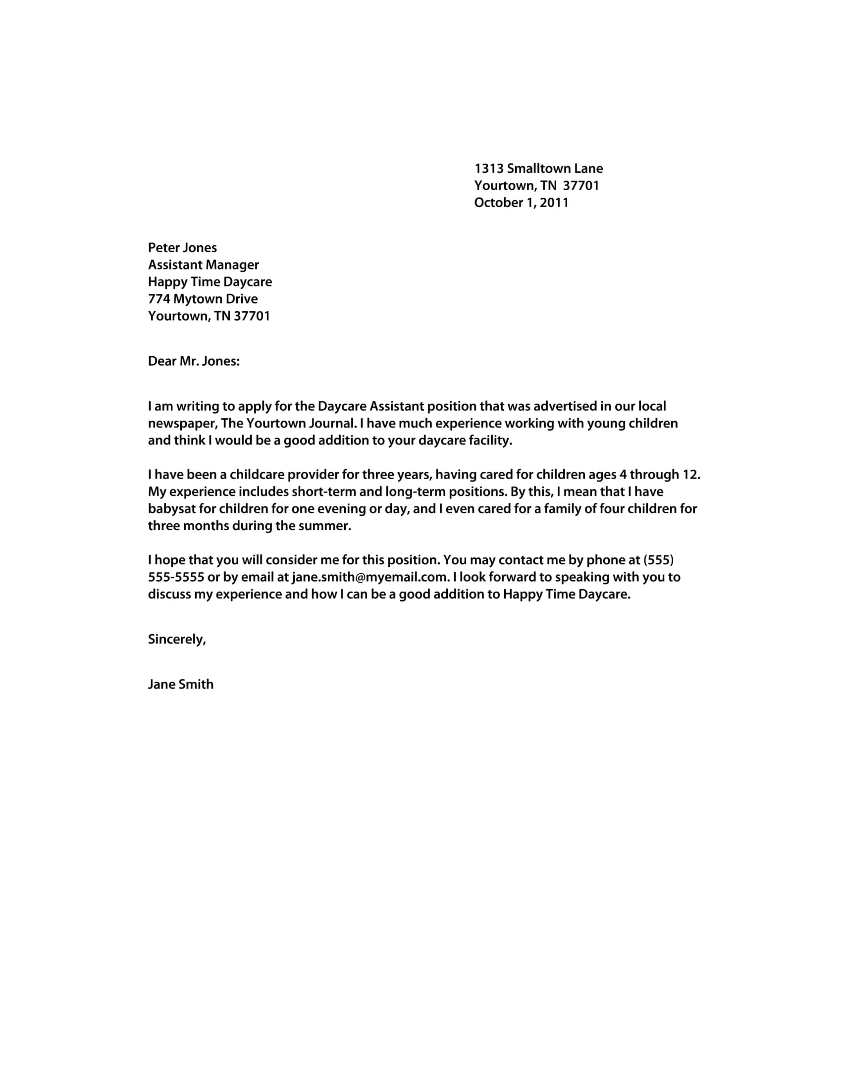 42564 cover letter format
