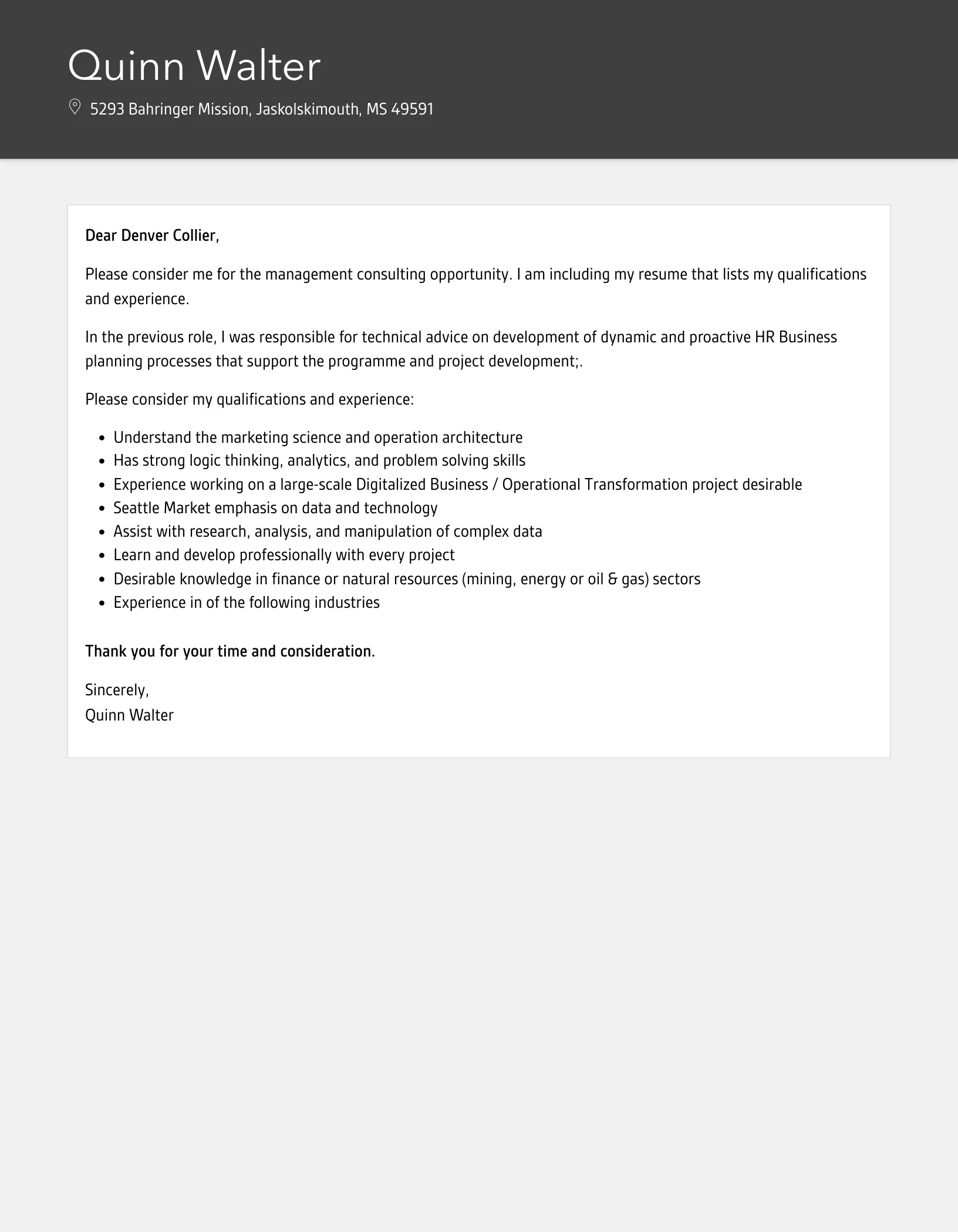 42573 consulting mindset demonstration