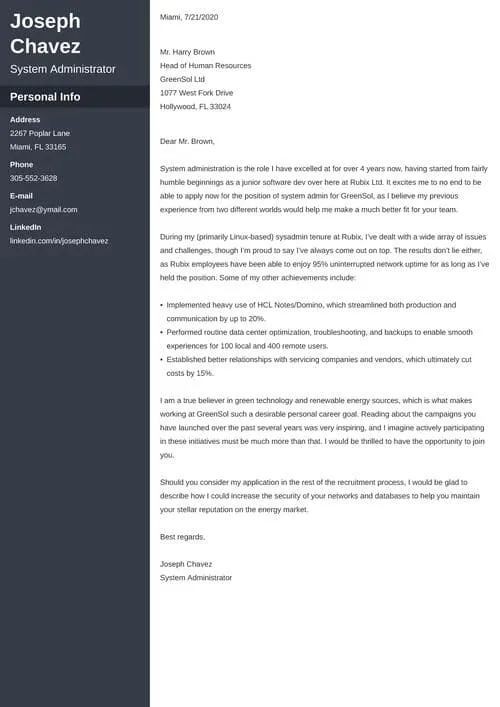 42575 admin cover letter tailoring