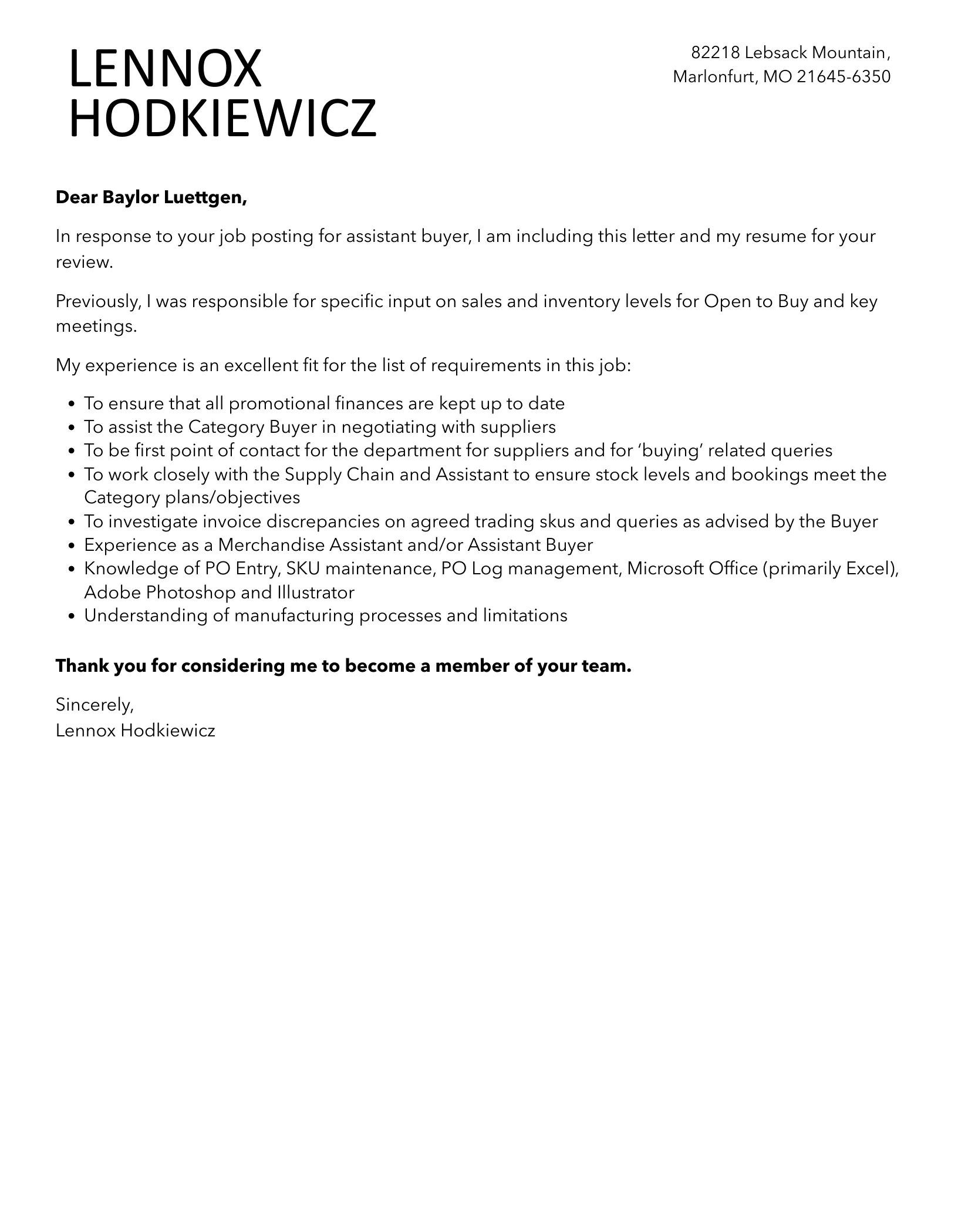 42577 cover letter buyer assistant 4