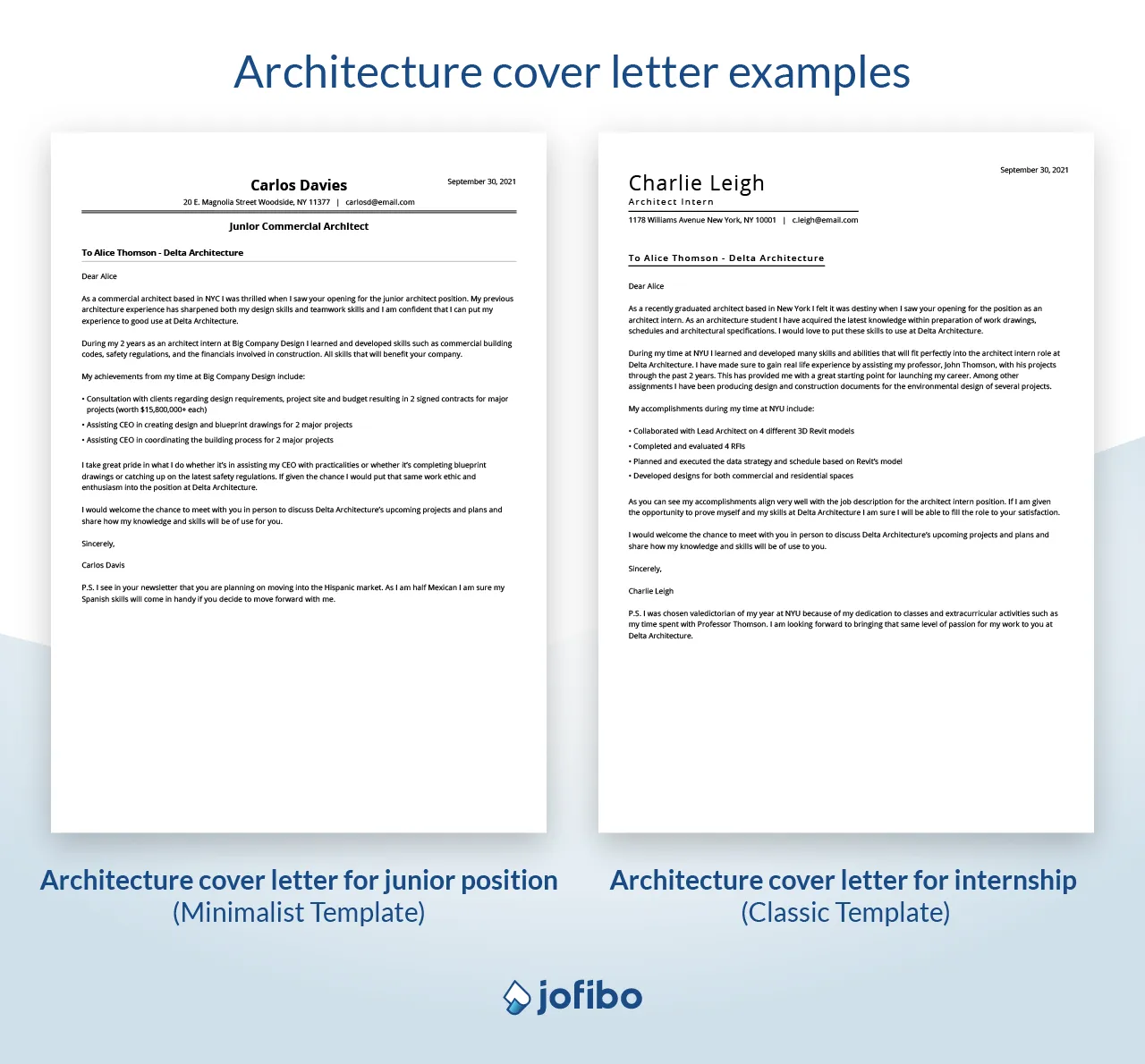 42580 architecture cover letter portfolio
