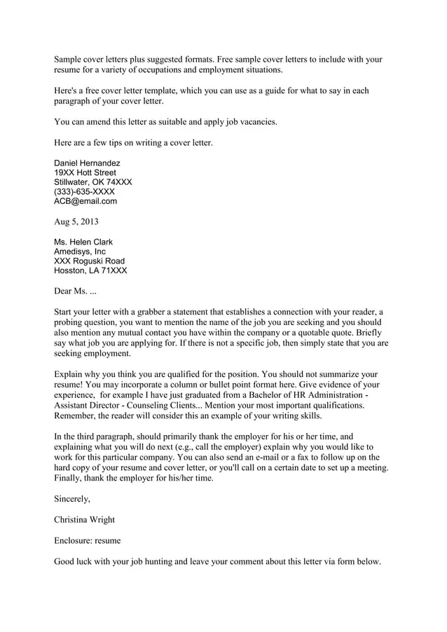 42583 cover letter body