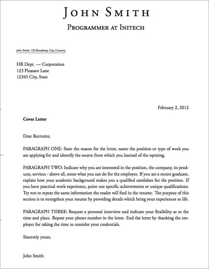 42584 latex cover letter formatting