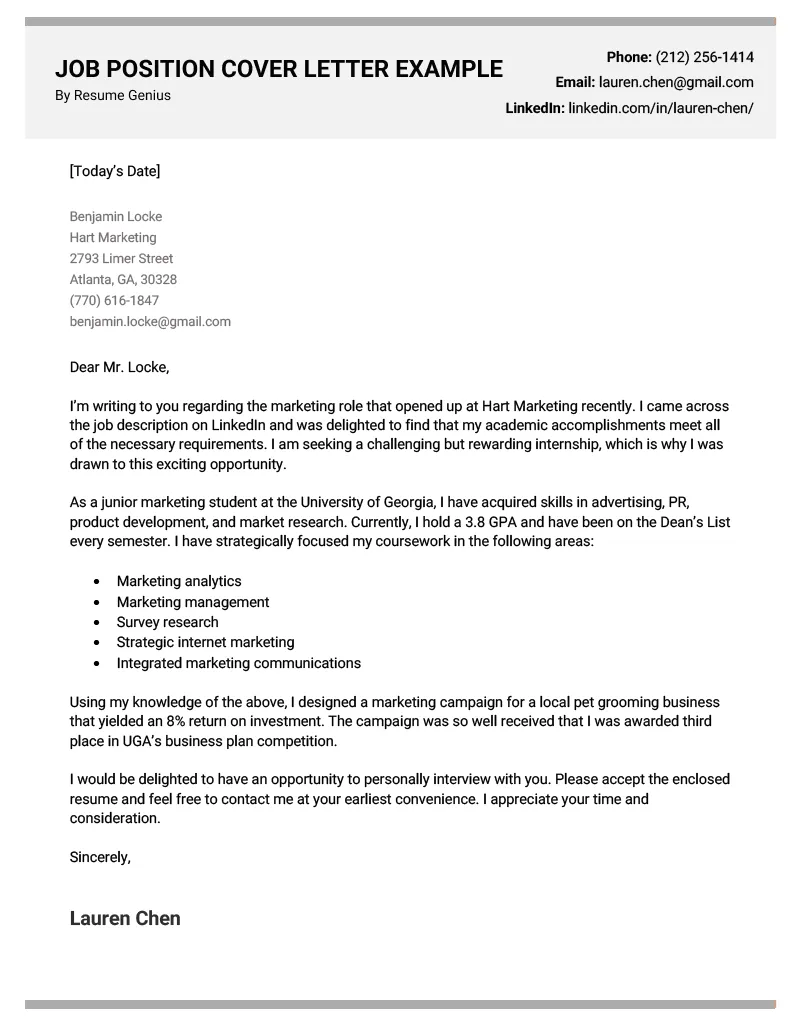 42586 cover letter writing