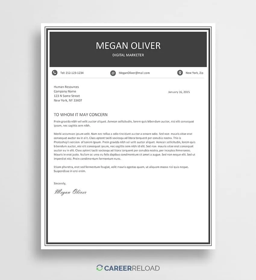 42593 professional cover letter