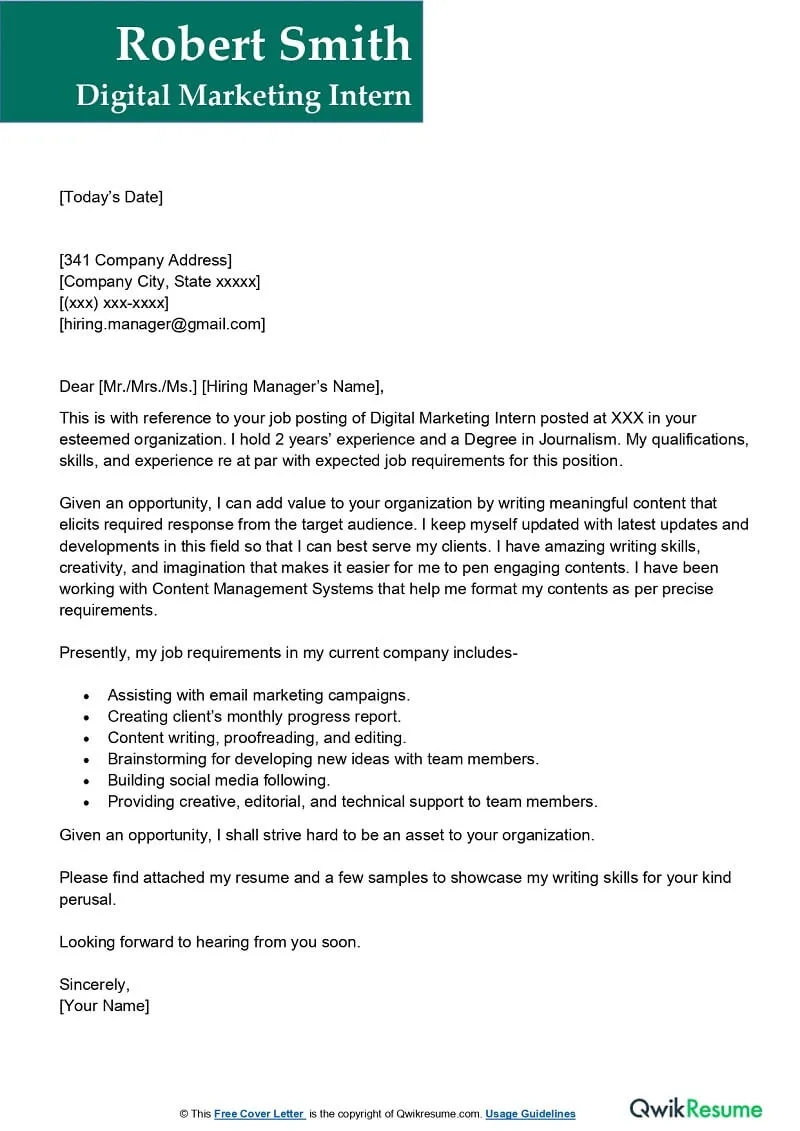 42596 marketing internship cover letter sample image2