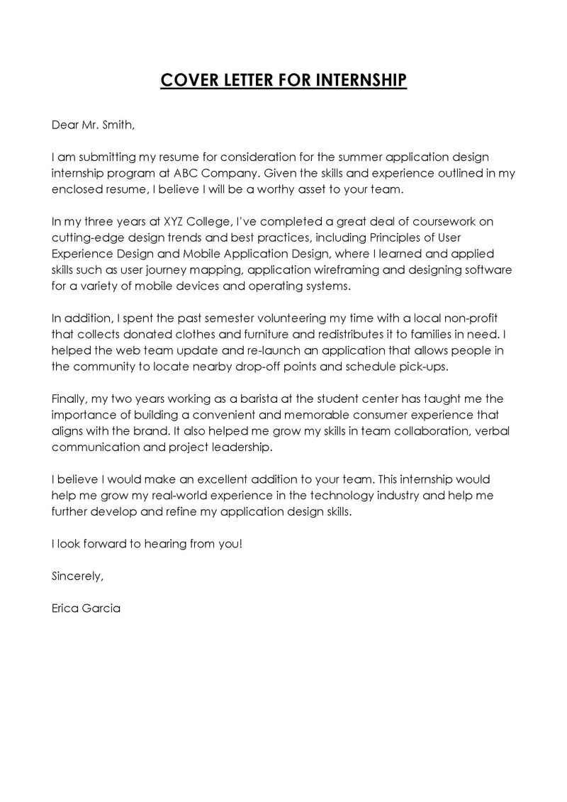 42604 cover letter importance