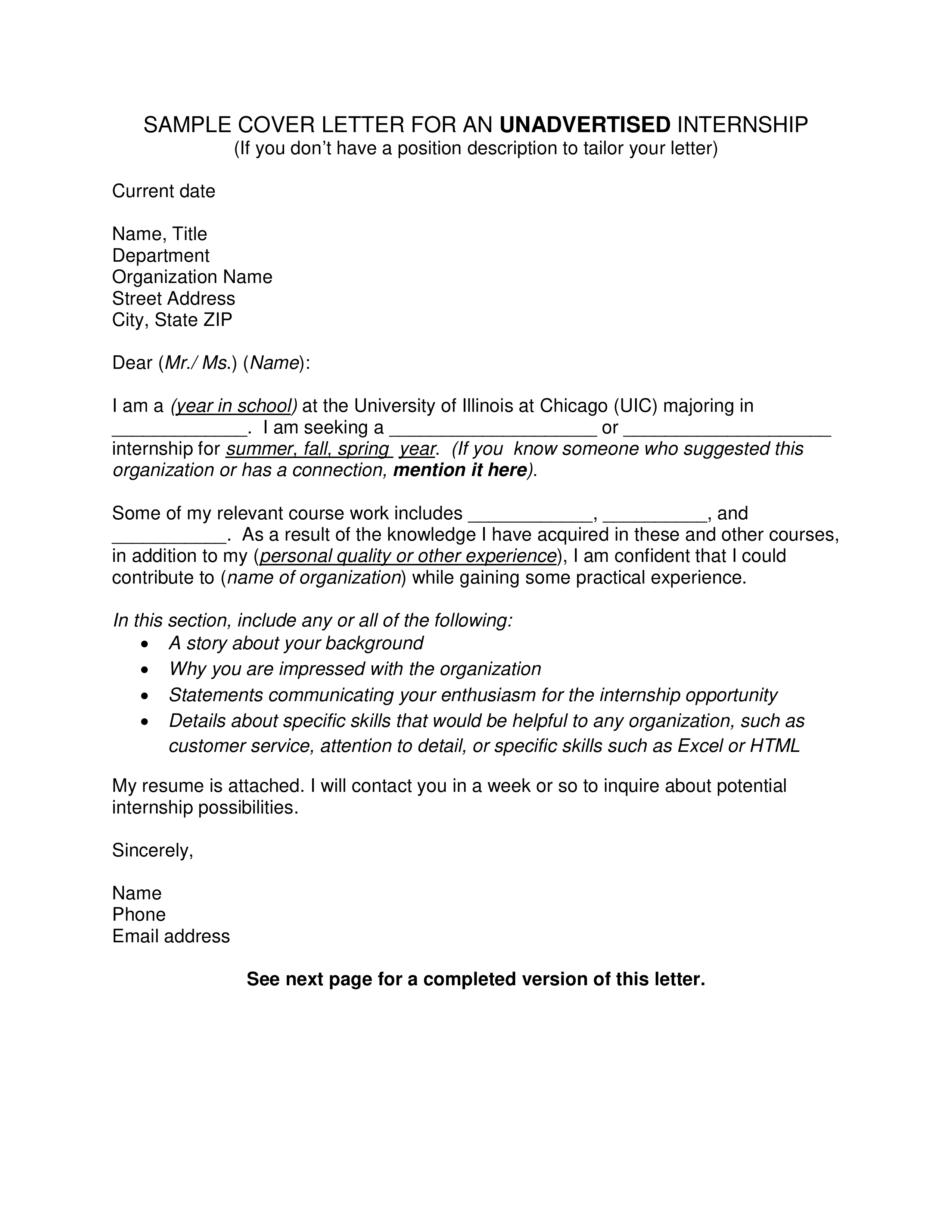 42604 skills and experience cover letter