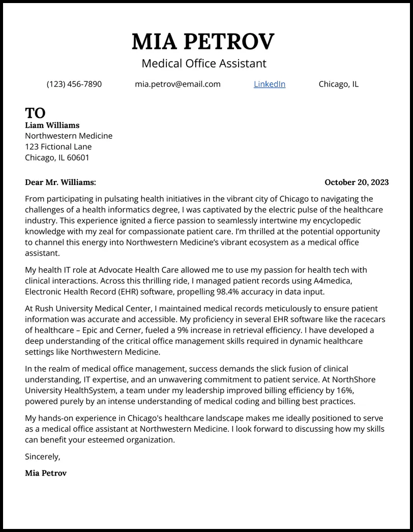 42605 proofreading cover letter