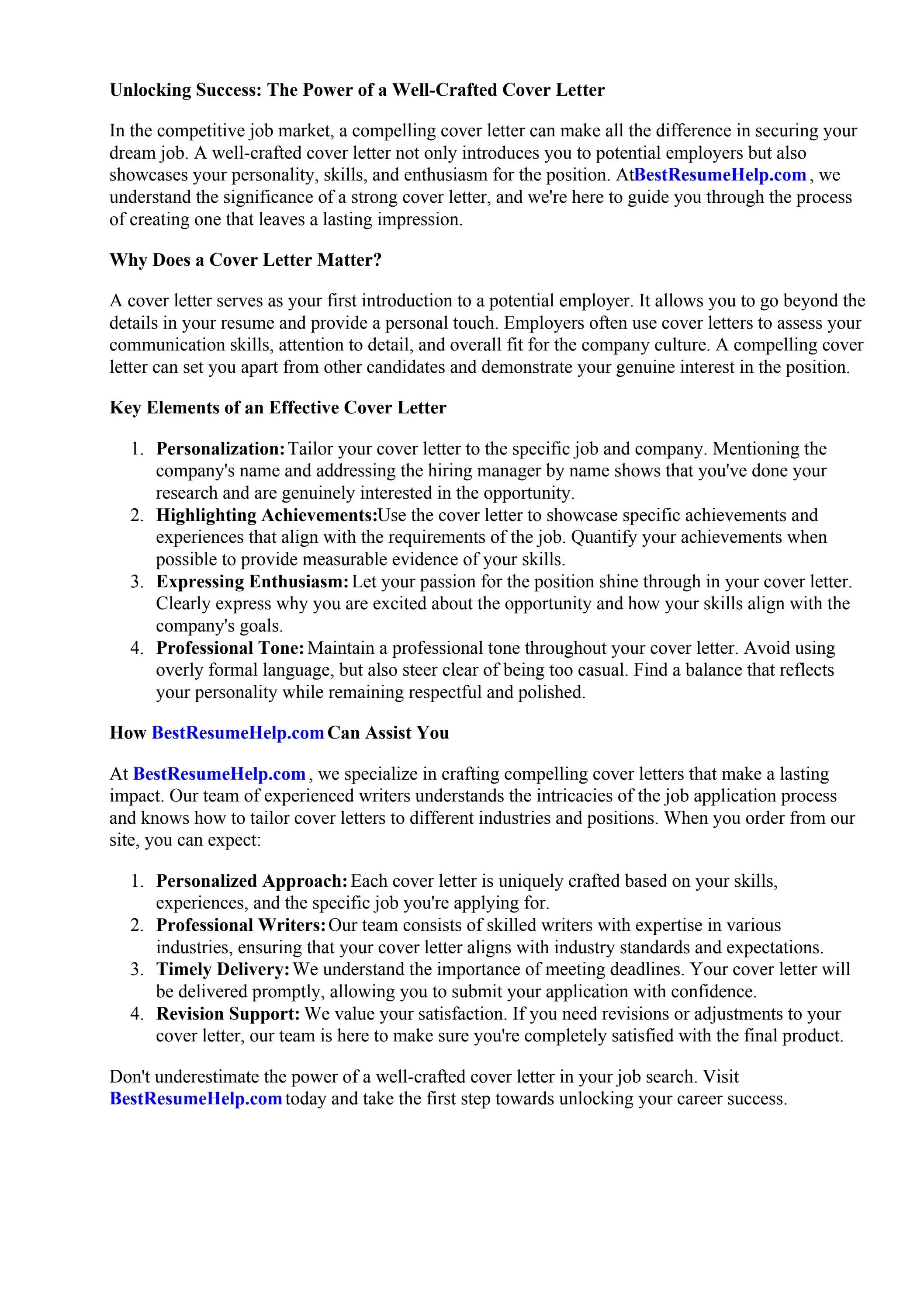 42609 cover letter personality