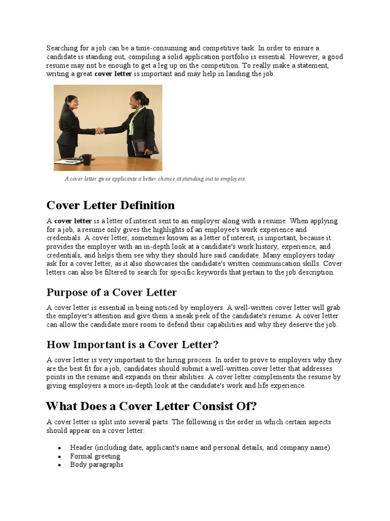 42609 cover letter writing