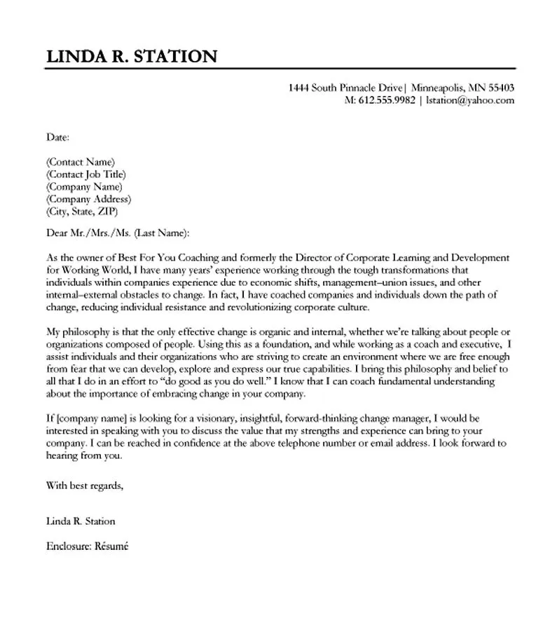 42611 professional cover letter example