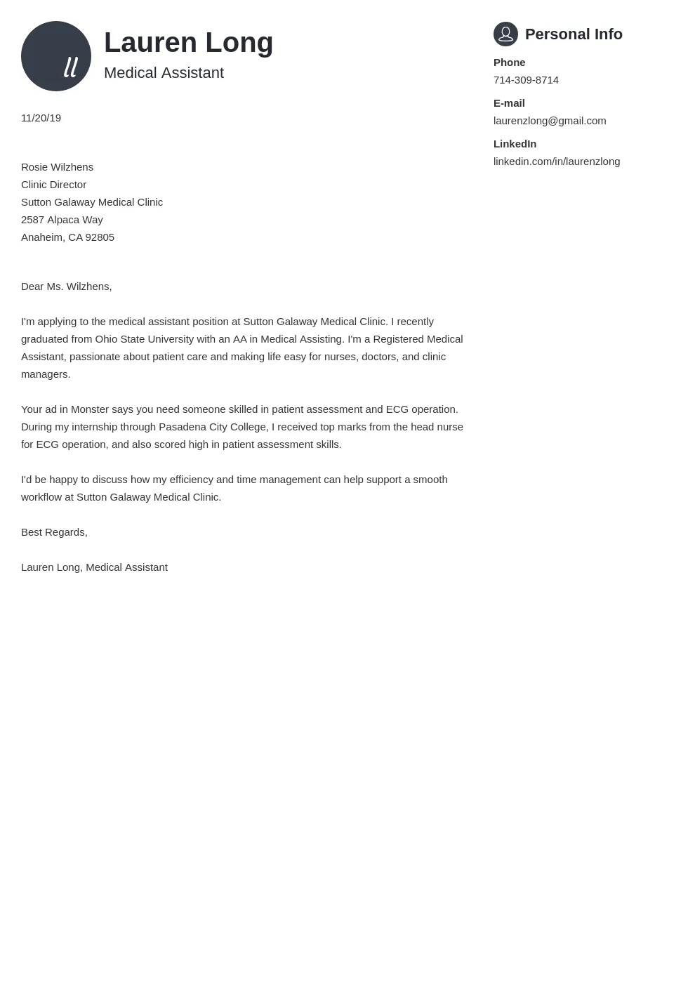 42614 cover letter formatting