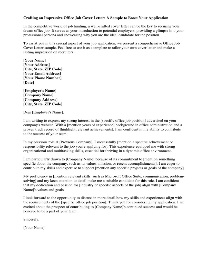 42625 office work cover letter image1