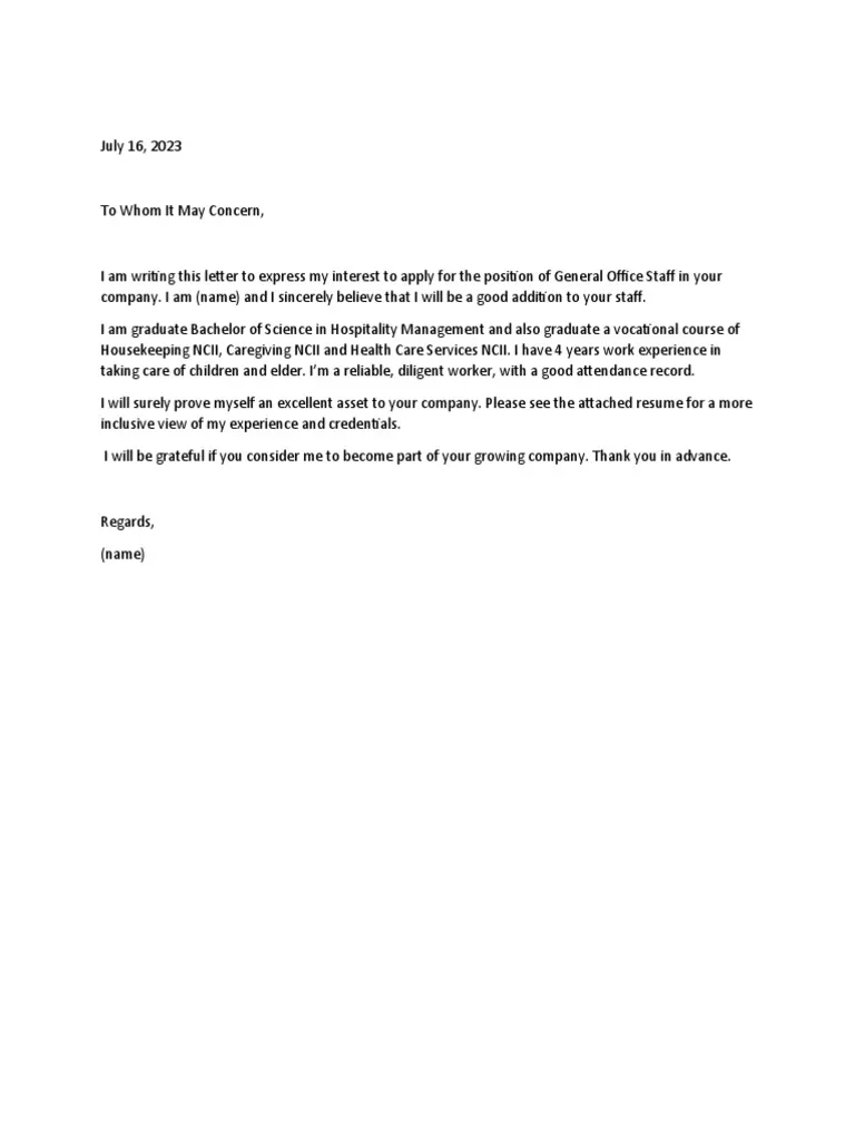 42632 traditional cover letter