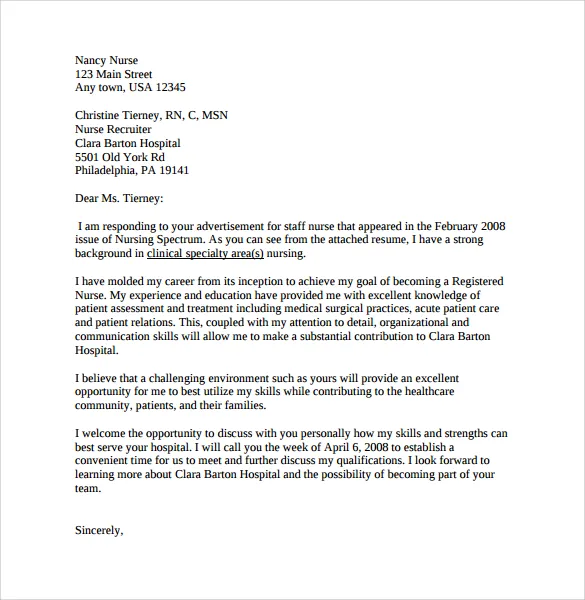 42635 new nurse cover letter intro