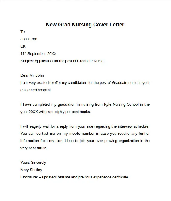 42635 nurse cover letter format
