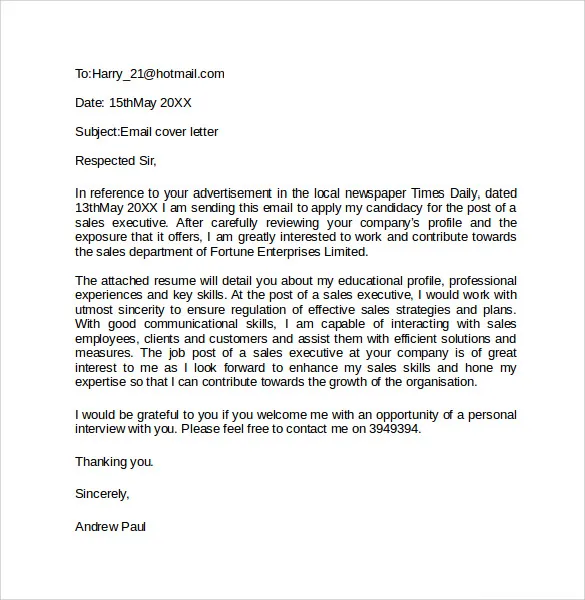 42638 cover letter attachment