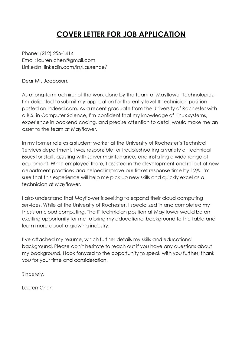 42642 cover letter tips