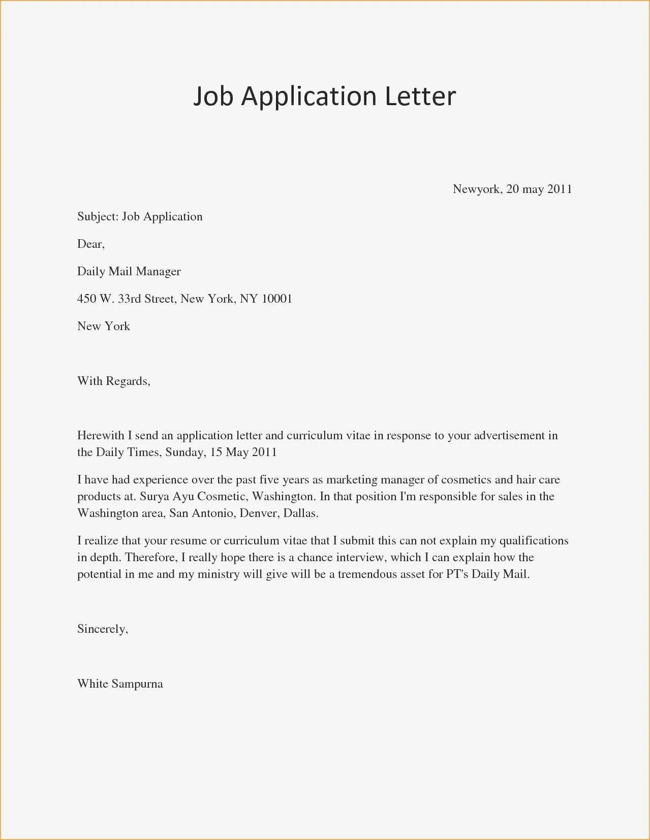 42647 cover letter review