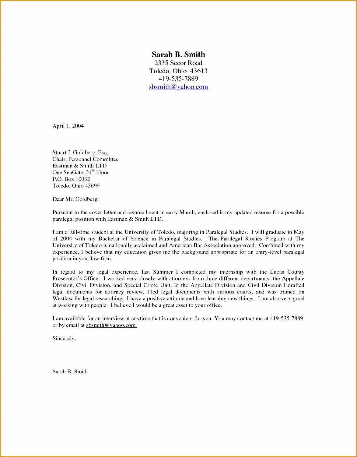 42651 cover letter templates