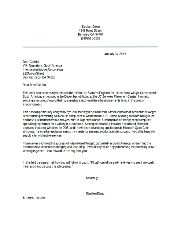 42657 cover letter usa contact info