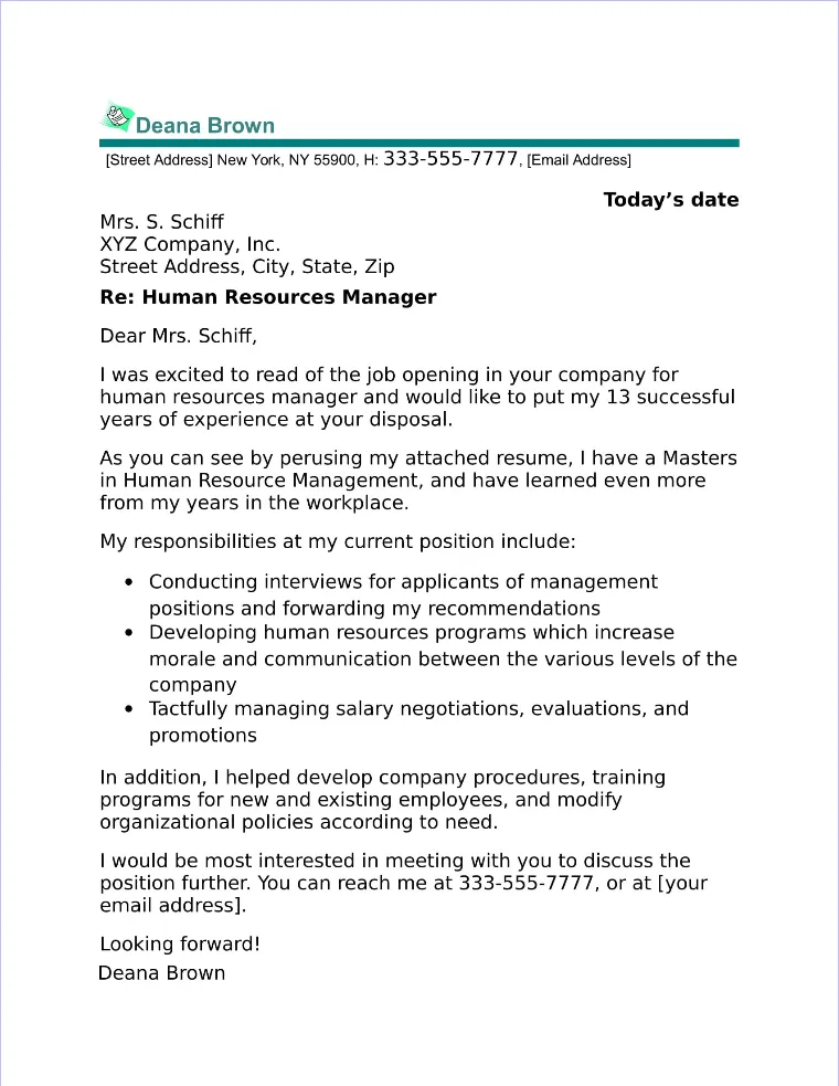 42668 cover letter formatting