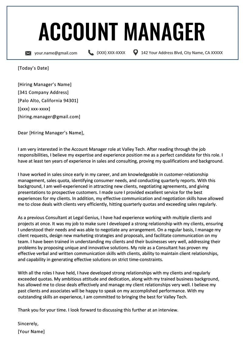 42670 cover letter manager leadership