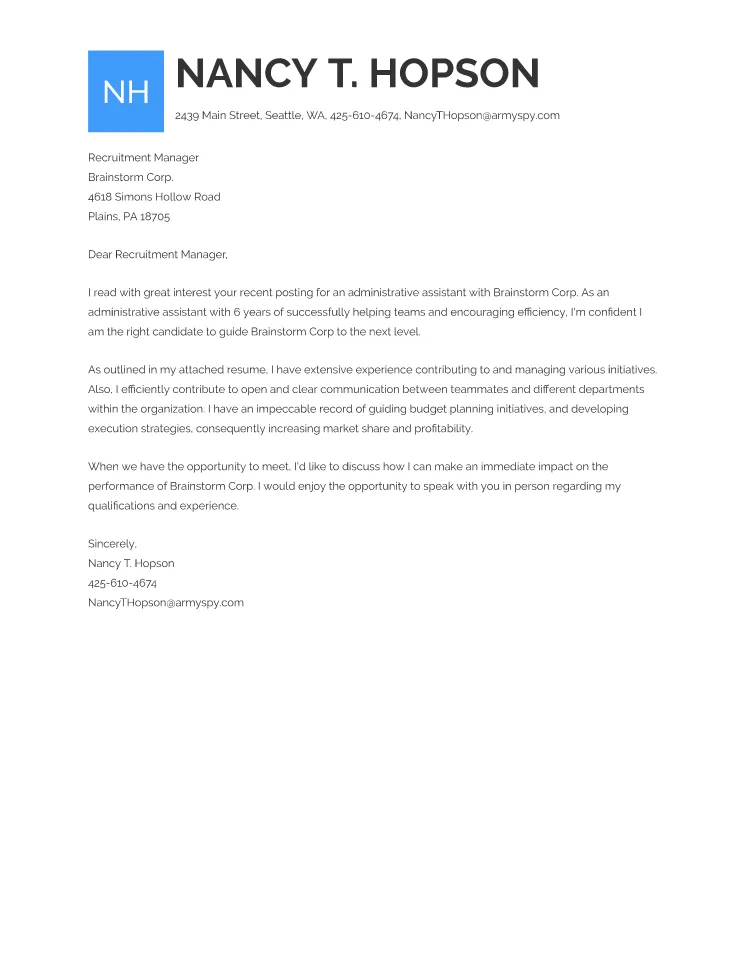 42671 cover letter example 1