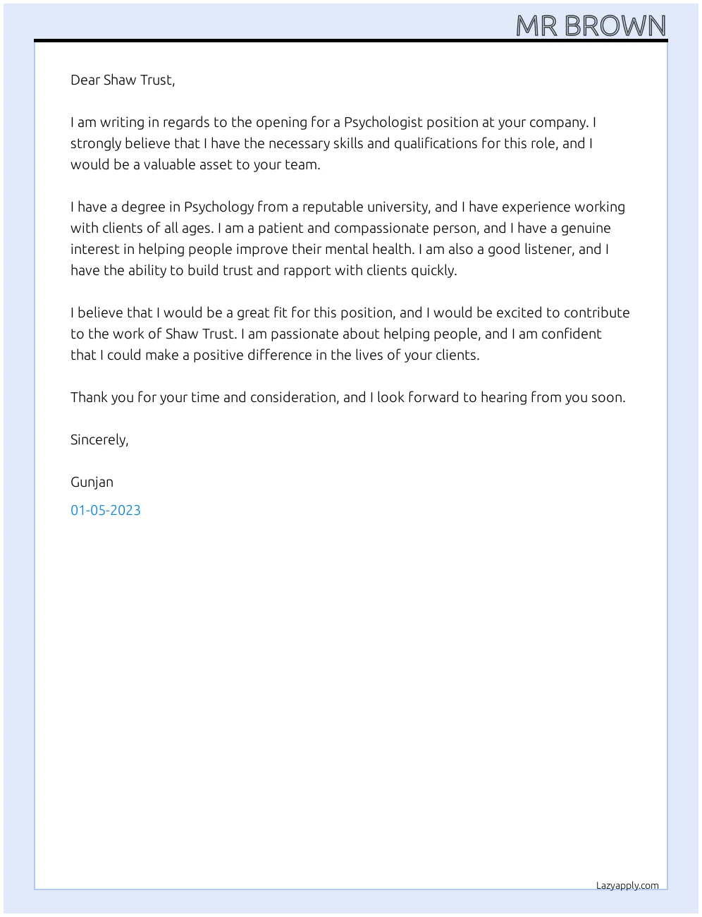 42683 proofreading cover letter