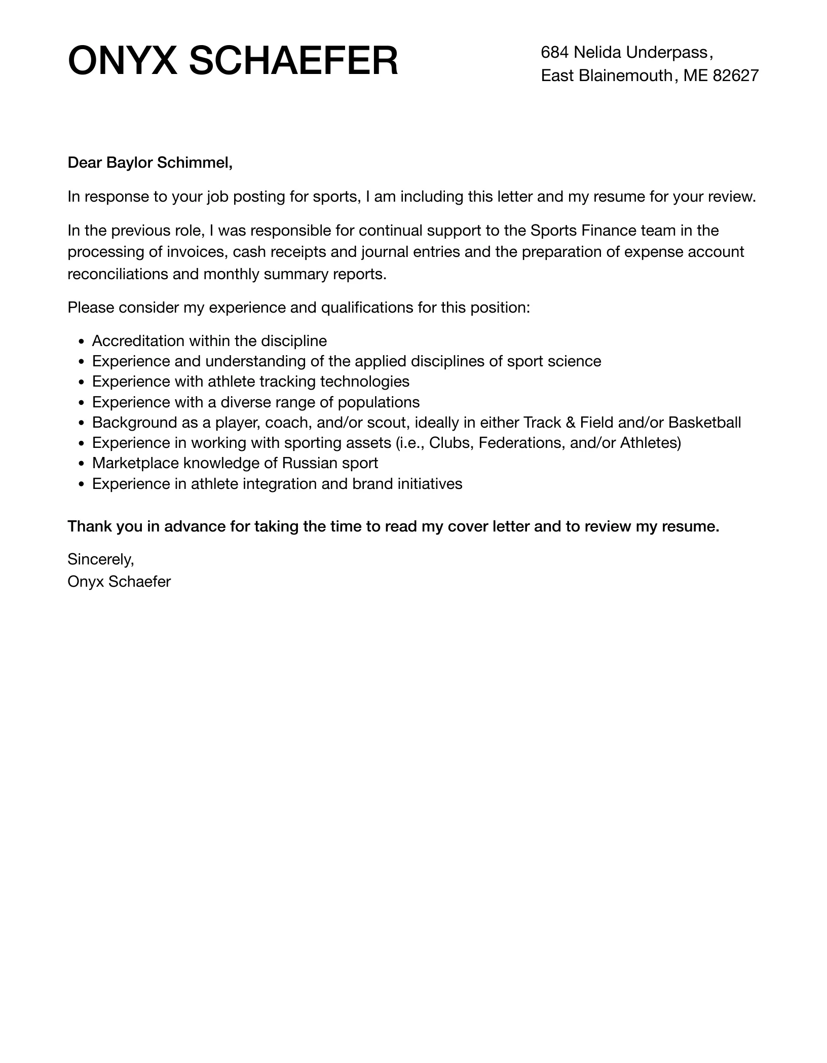 42688 cover letter formatting