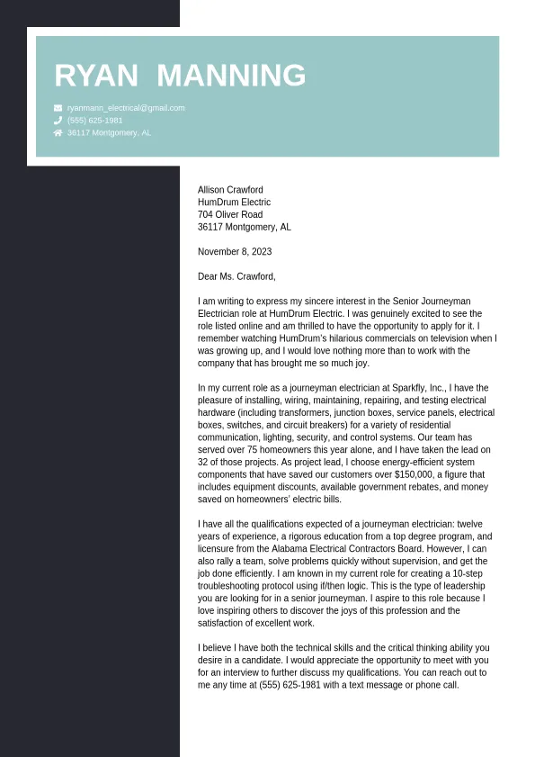 42690 cover letter formatting example