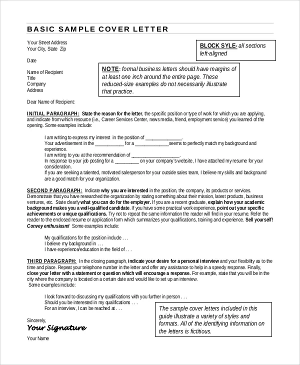 42692 cover letter writing