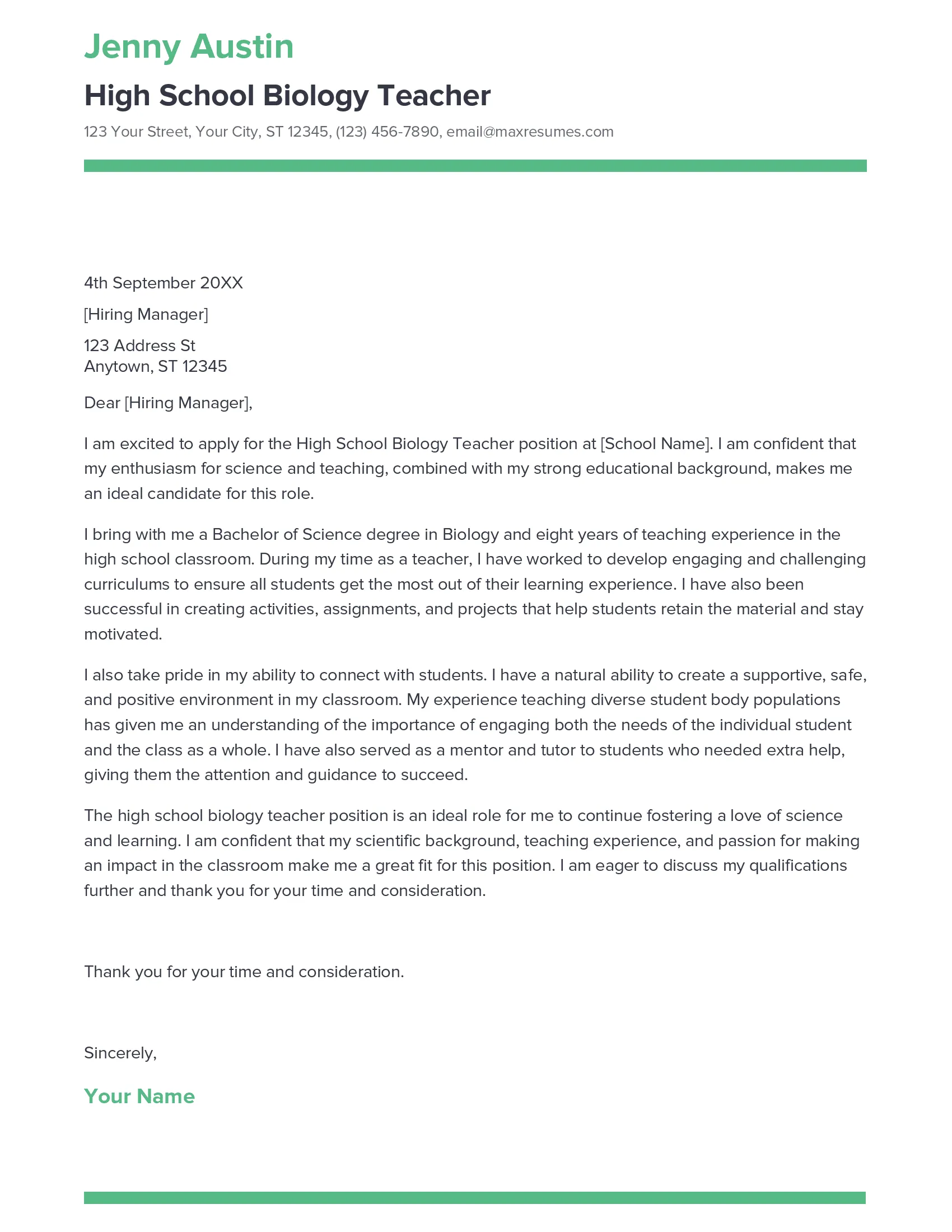 42695 teaching experience