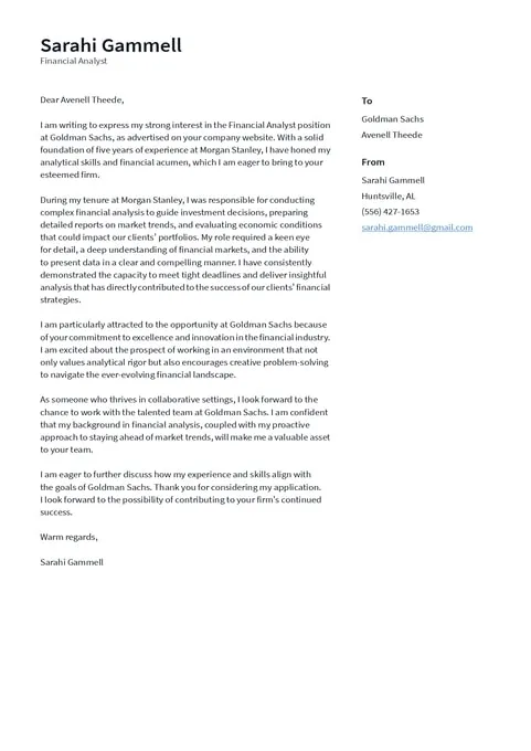 42696 cover letter sample header