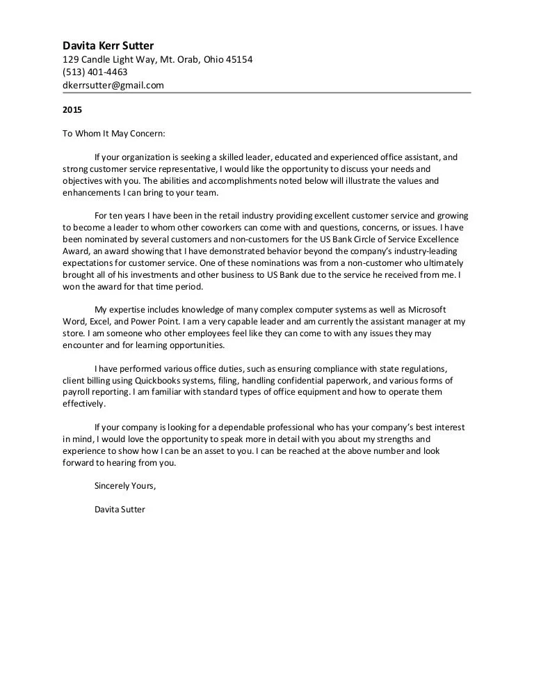 42710 cover letter examples