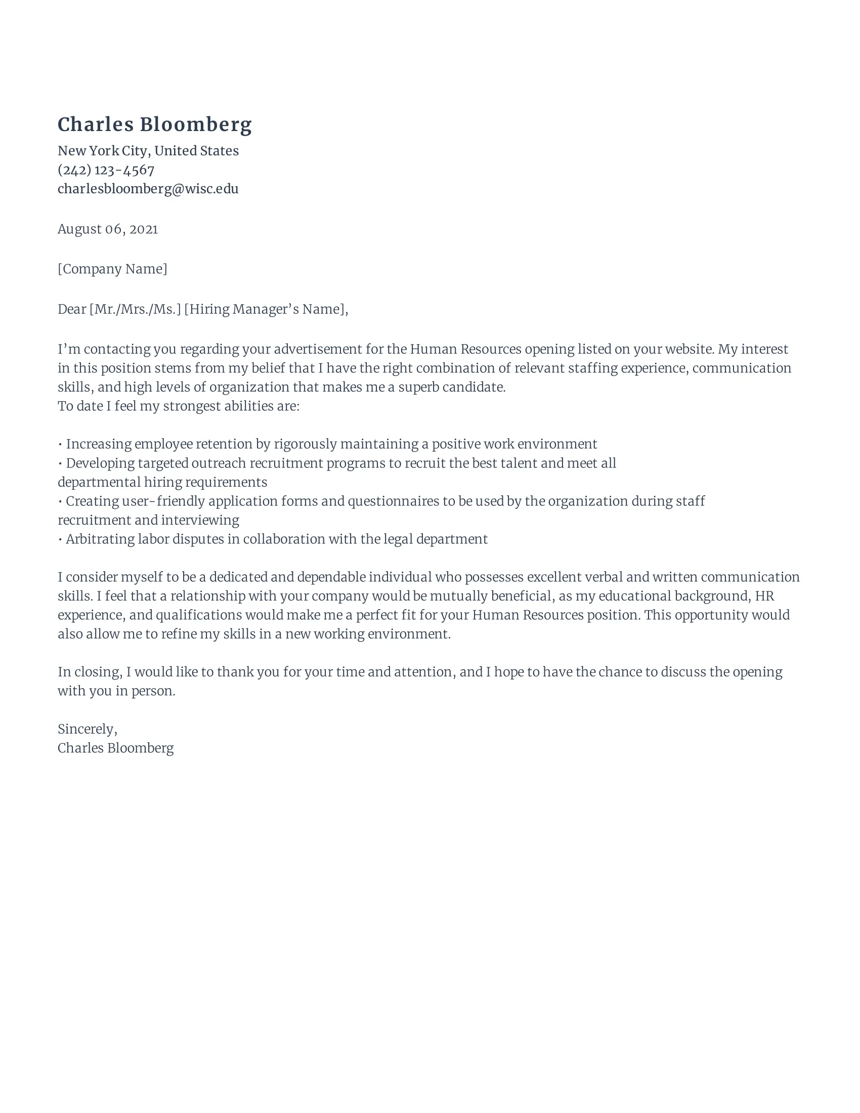 42713 hr skills and experience