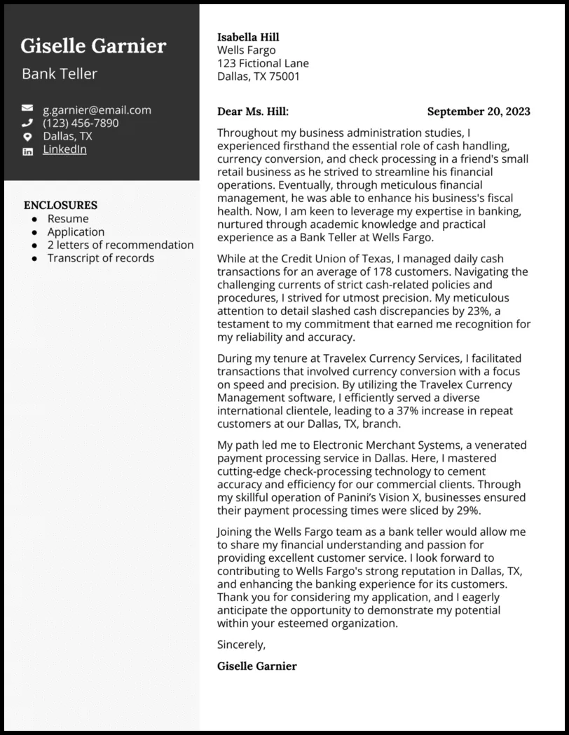 42714 cover letter formatting