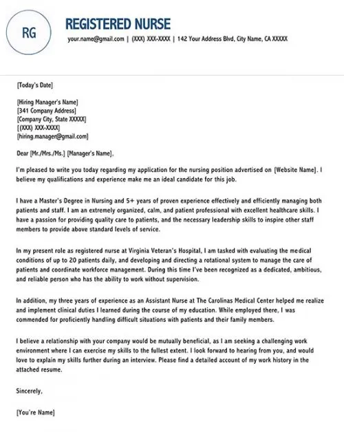 42716 rn cover letter