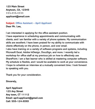 42720 cover letter basics