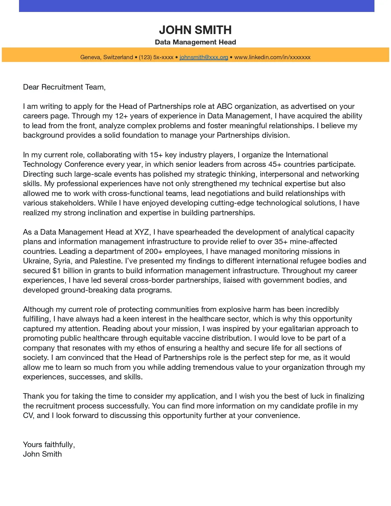 42727 keywords cover letter