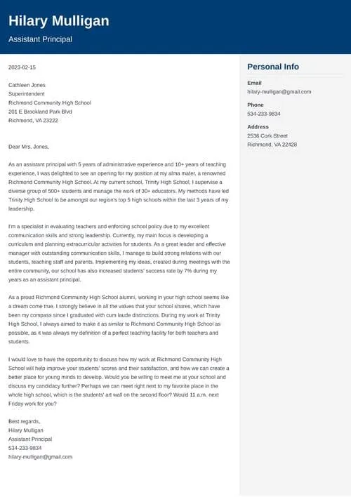 42731 tailoring cover letter